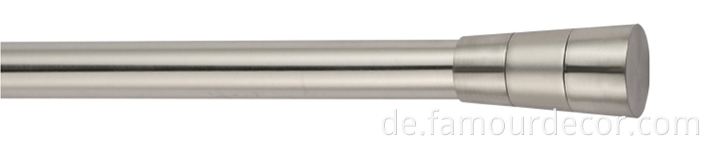 Simple trumpet head curtain rod